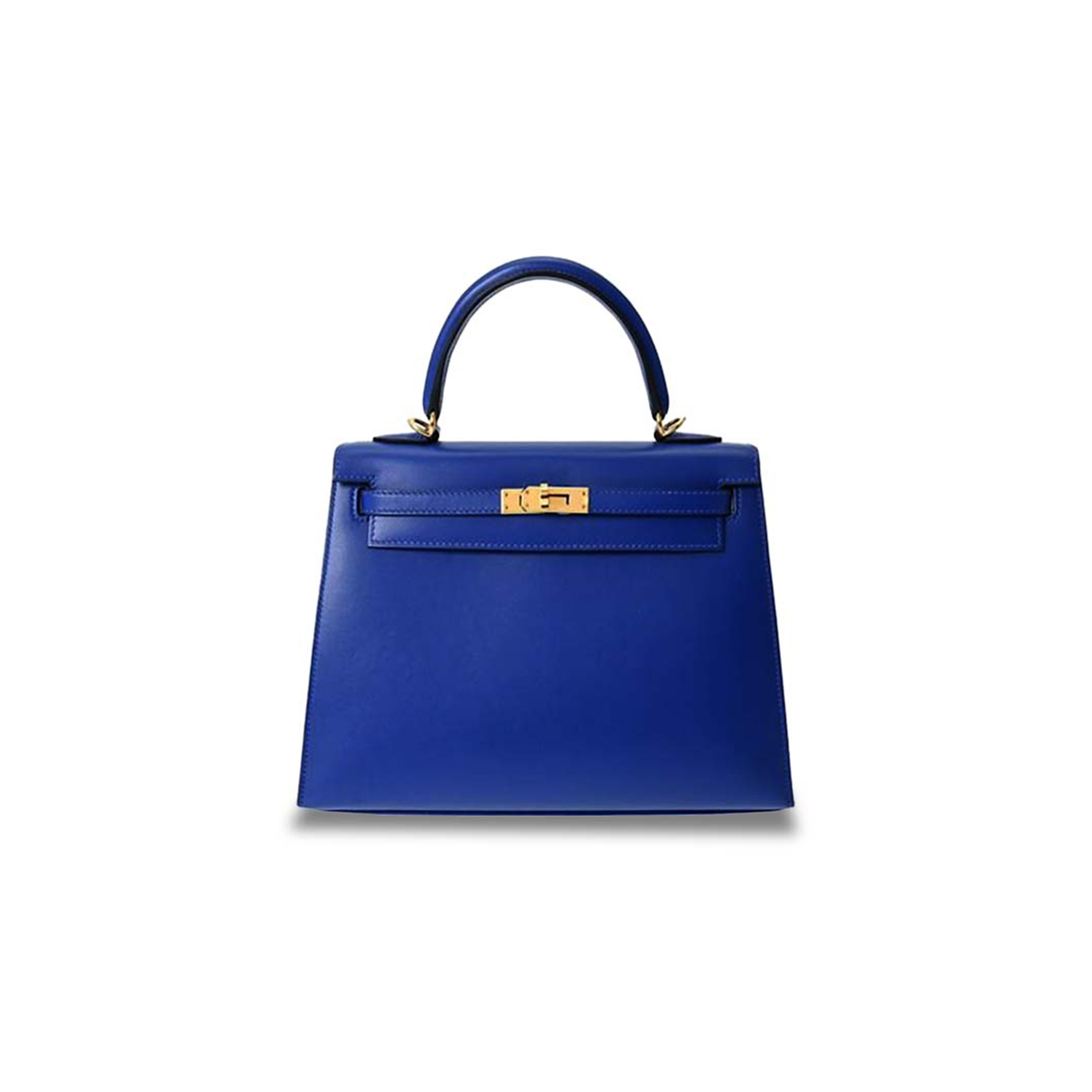 HERMÈS KELLY 25 BOXES OF ELECTRO-OPTICAL BLUE GOLD BUCKLES (25*17*7cm) 